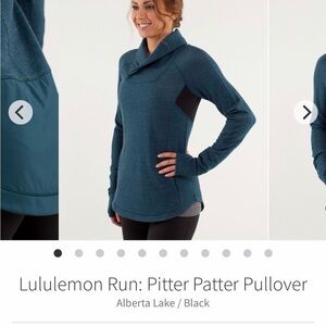 lululemon athletica Teal Cowl Neck Sweater